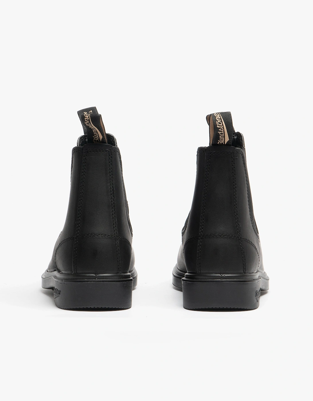 063 Unisex Leather Chelsea Boots Black