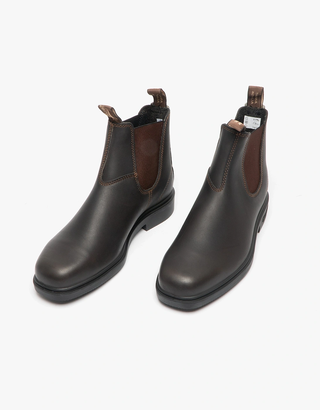 062 Unisex Leather Chelsea Boots Stout Brown