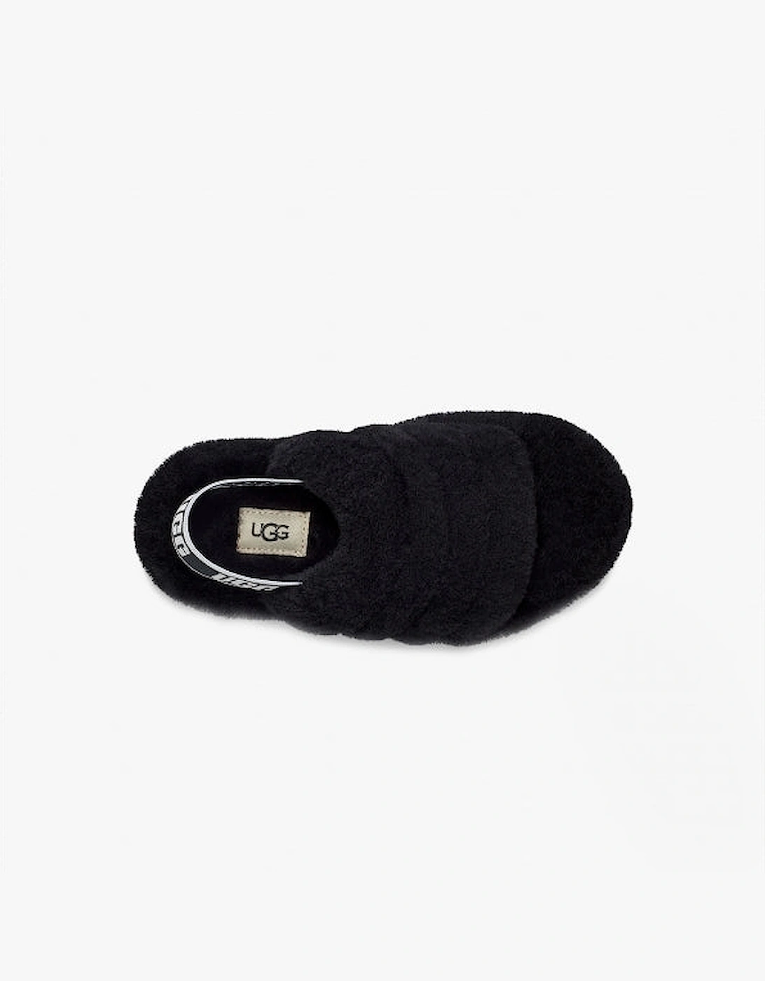 SLIDE Girls Sheepskin Slippers Black