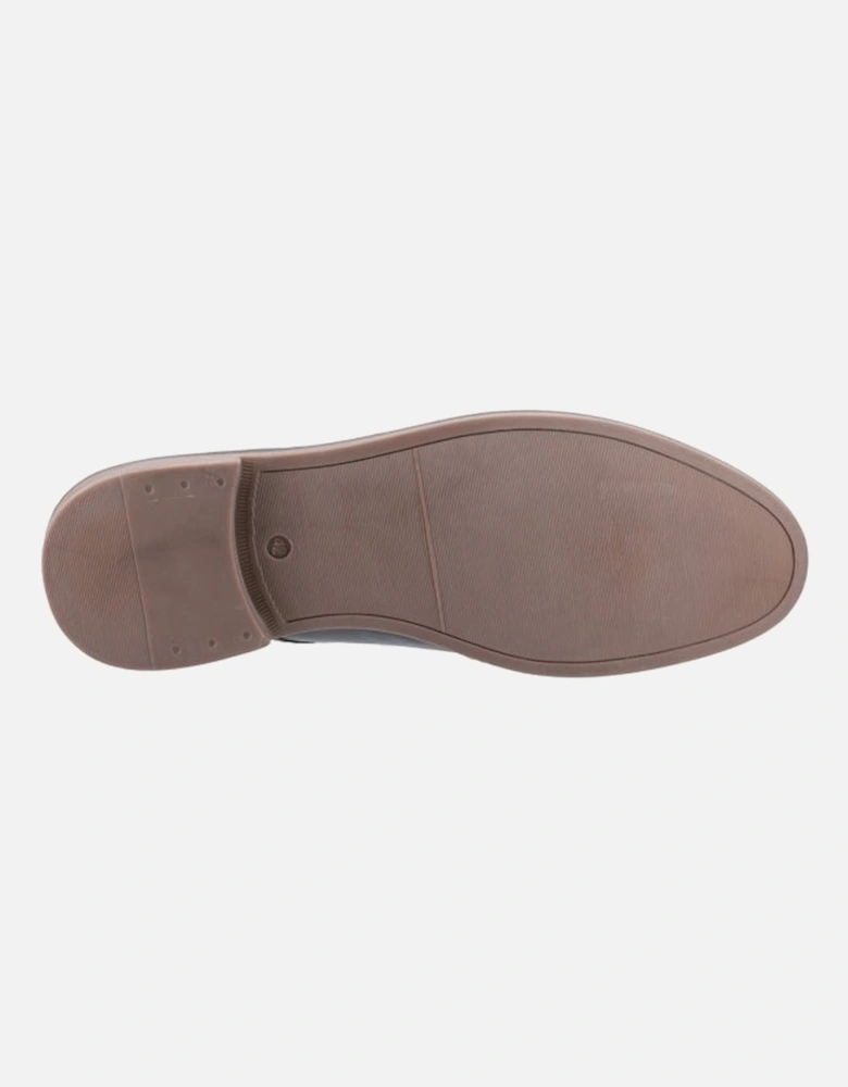 BRAYDEN Mens Leather Derby Shoes Brown