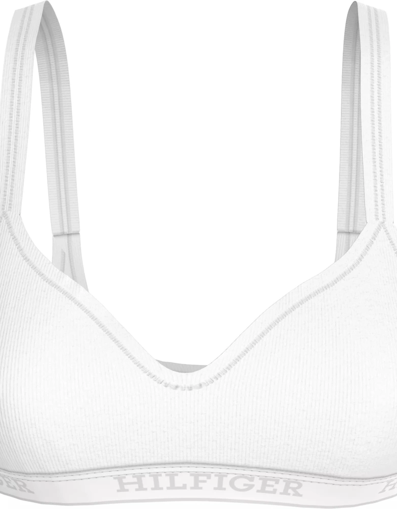 MONOTYPE Womens Bralette Lifts White