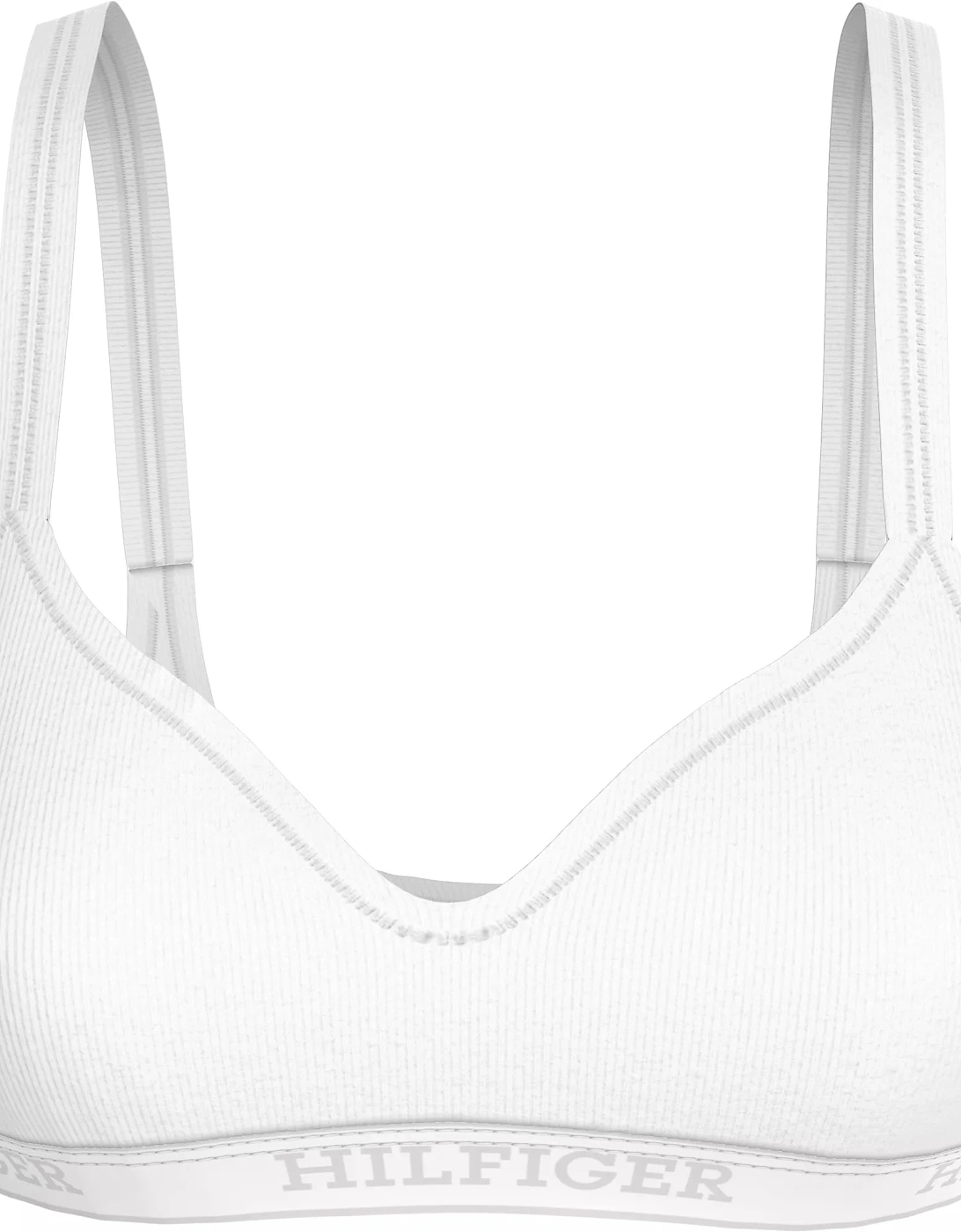 Tommy Hilfiger Womens MONOTYPE Wo Bralette Lifts White - Size: SMALL - Love the Sales