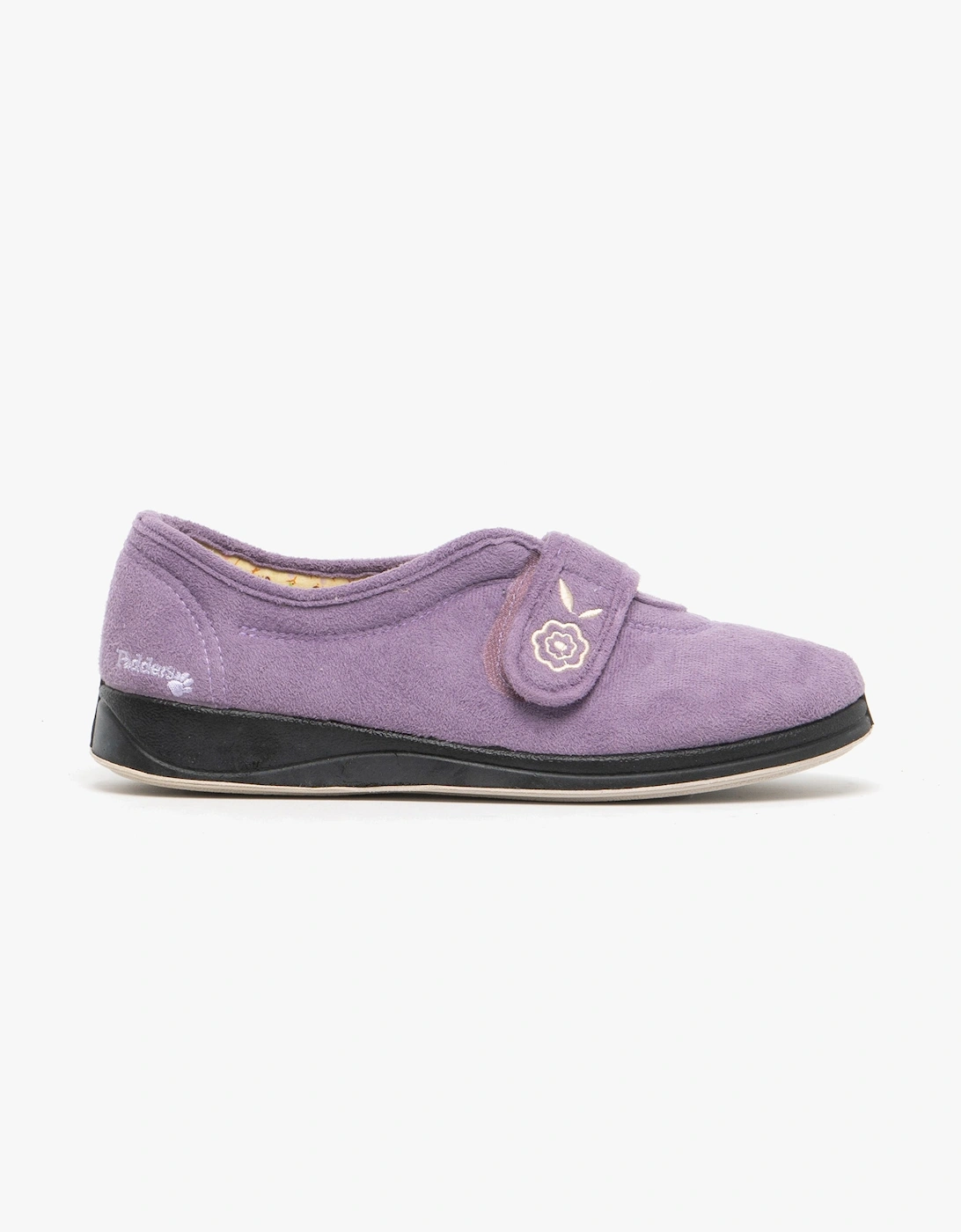 Women's Padders CAMILLA Womens (2E Fit) Touch Fasten Slippers Lavender - Purple - Size: 3