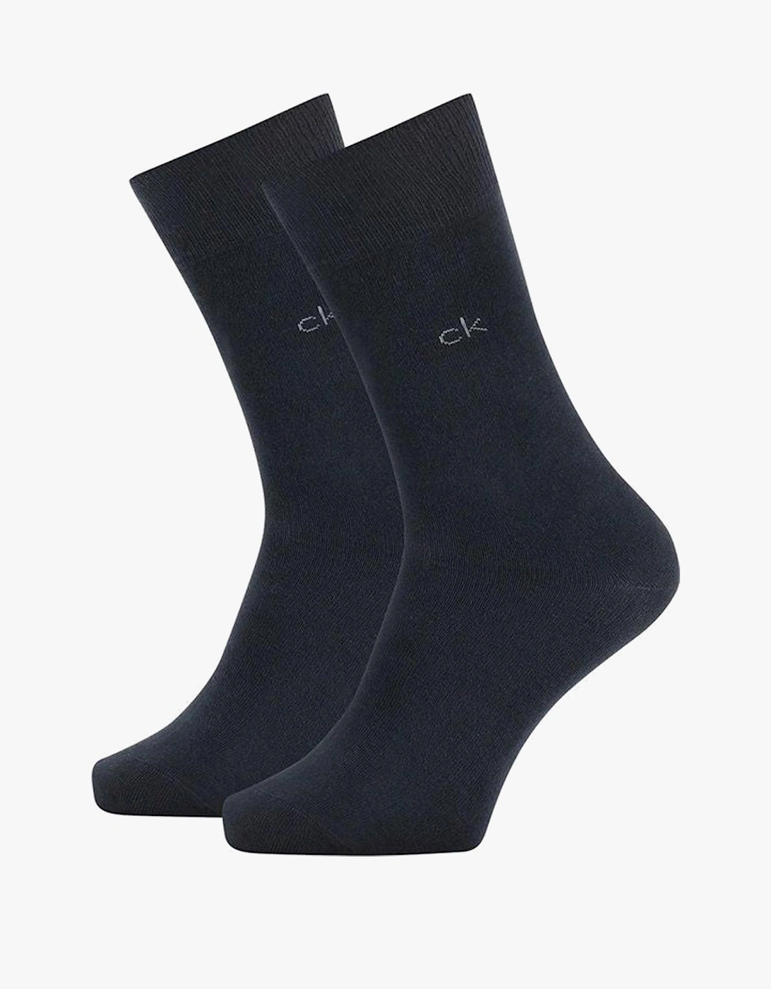 2 Pack Mens Crew Classic Socks Navy, 2 of 1