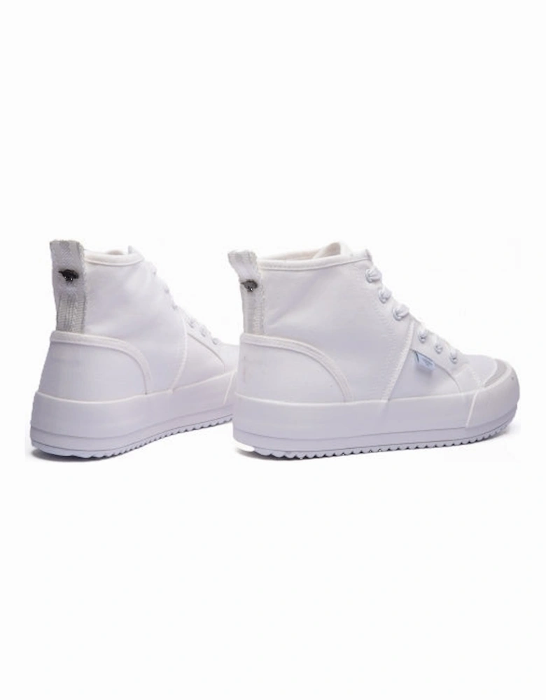 VELA Womens Platform Trainers White