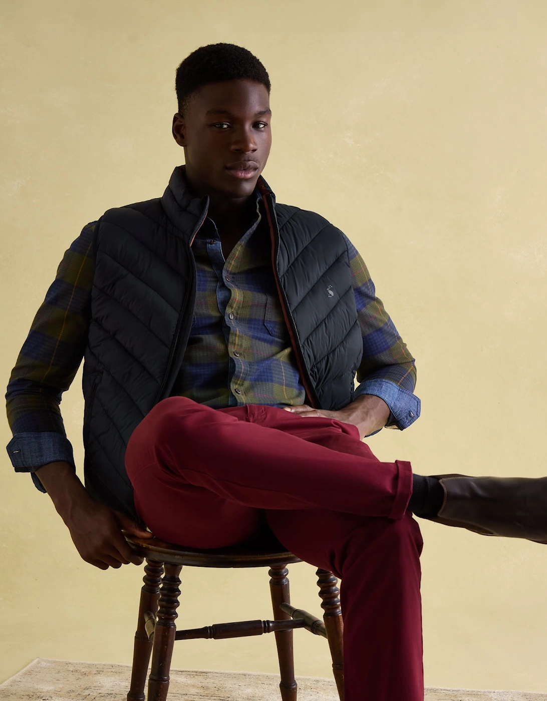 GARRETT Mens Gilet Navy