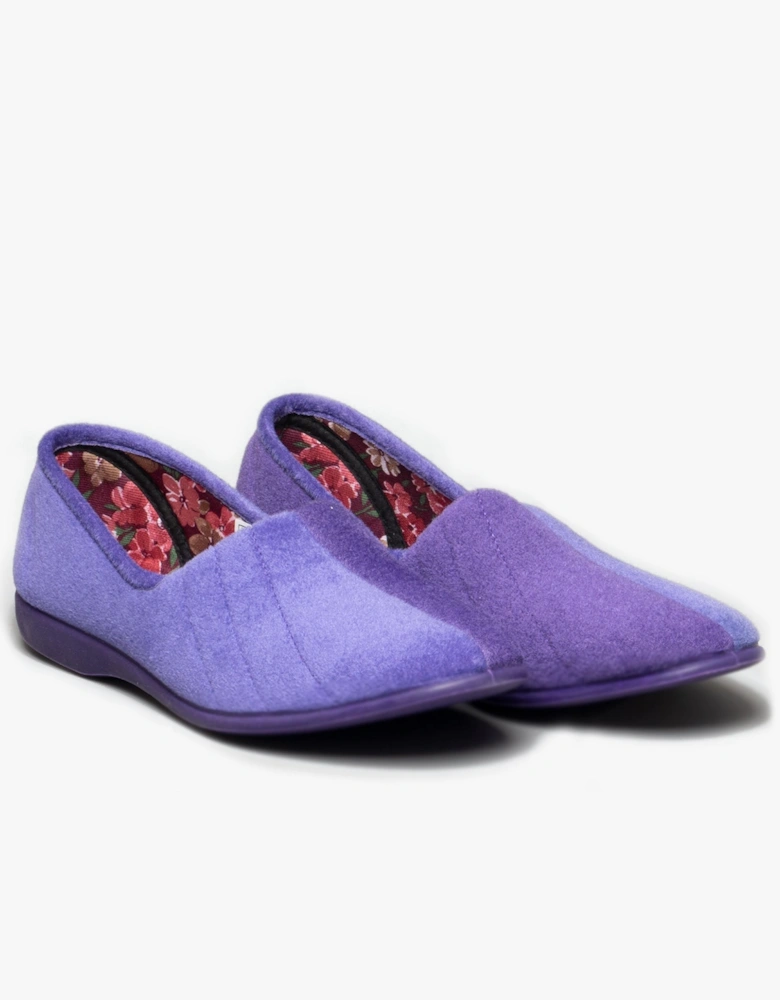 AUDREY Slip On Womens Slippers Lilac