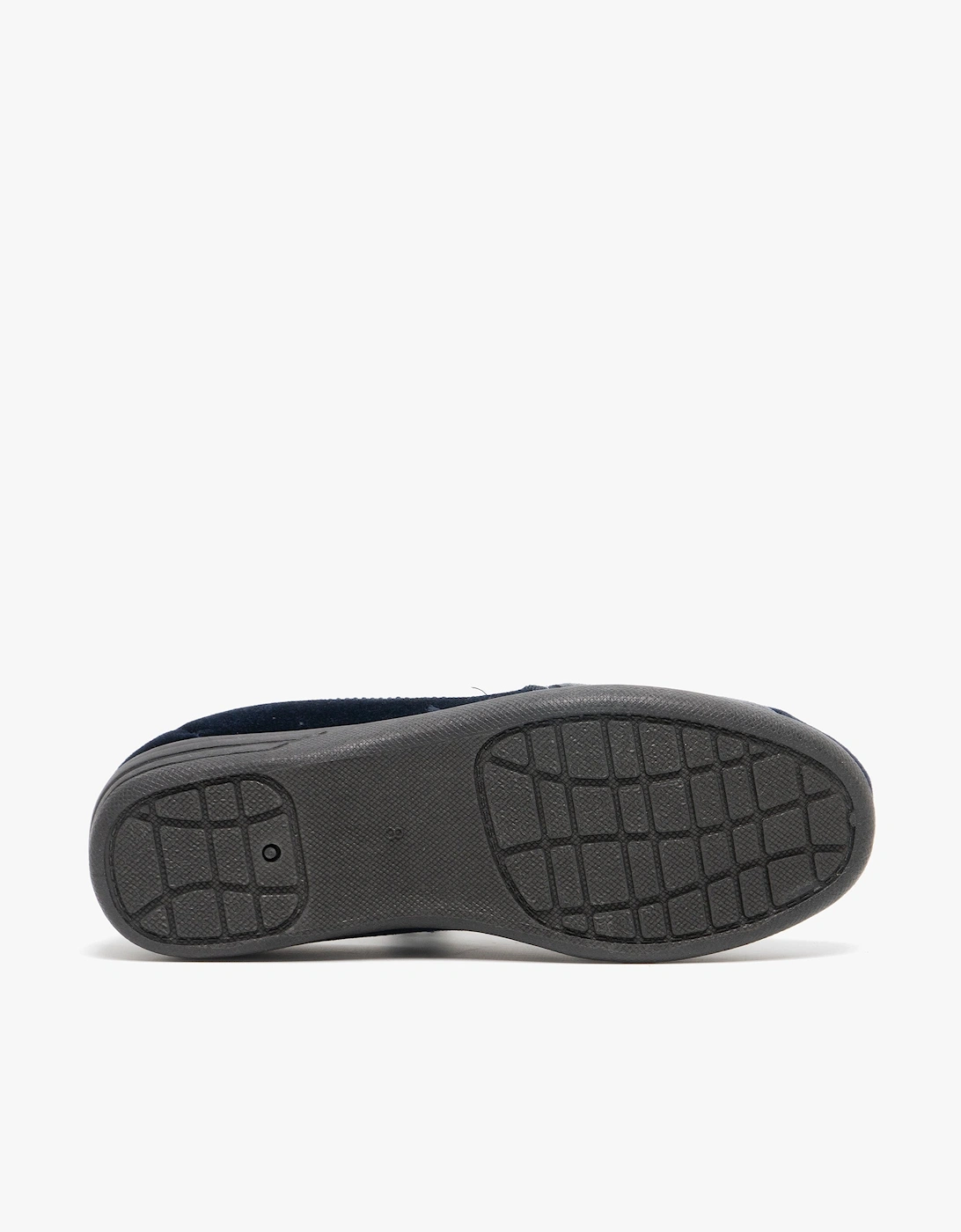 AARON Mens Full Slippers Navy/Grey