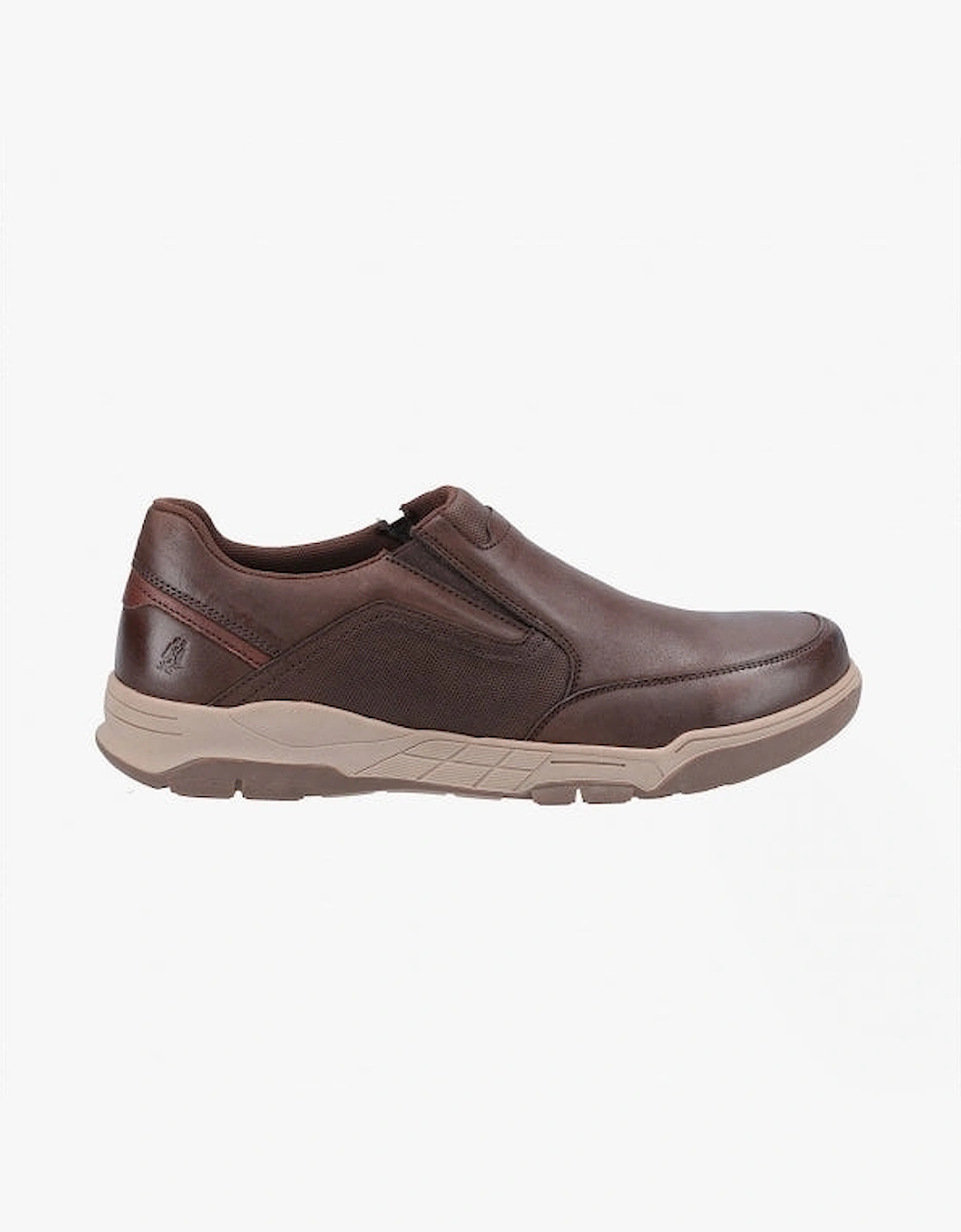 Hush Puppies Men's Brown Fletcher Leather Slip-On Shoes  8 Uk Size 8