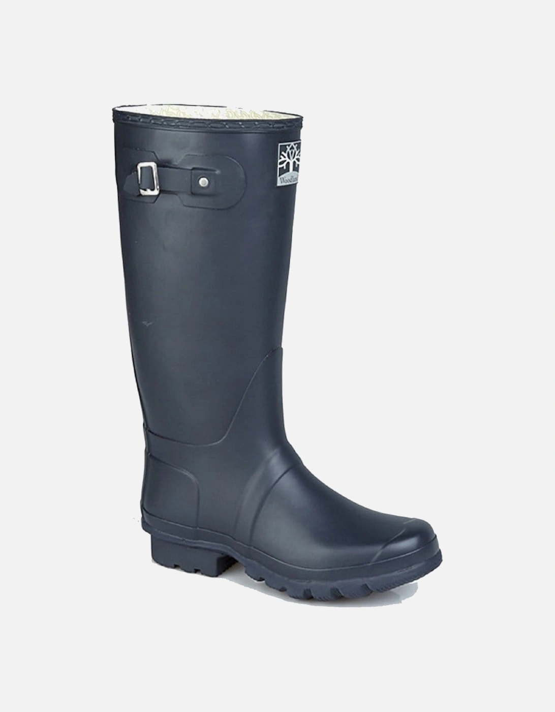 COUNTRY Wide Calf Unisex Buckle Wellington Boots Navy Blue, 3 of 2