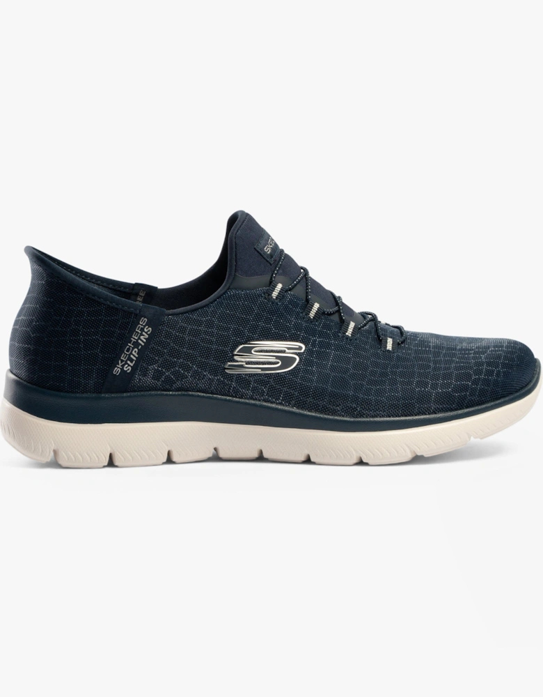 150128/NVSL SUMMITS-CLASSY NIGHT Womens Trainers Navy/Silver