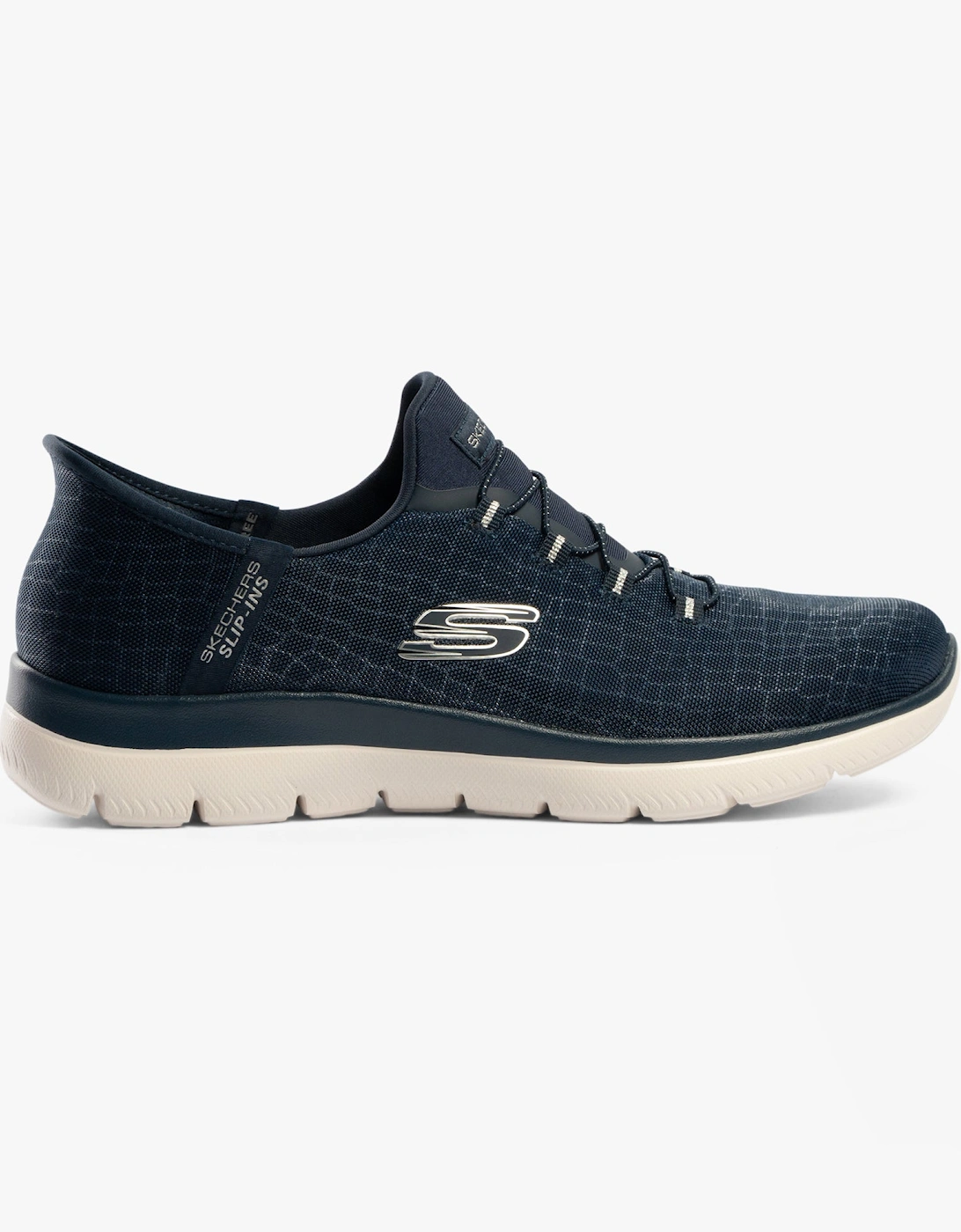 150128/NVSL SUMMITS-CLASSY NIGHT Womens Trainers Navy/Silver, 8 of 7