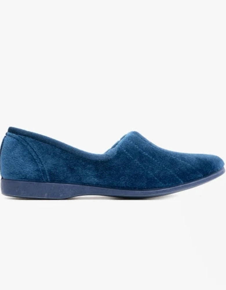 AUDREY Slip On Womens Slippers Blueberry