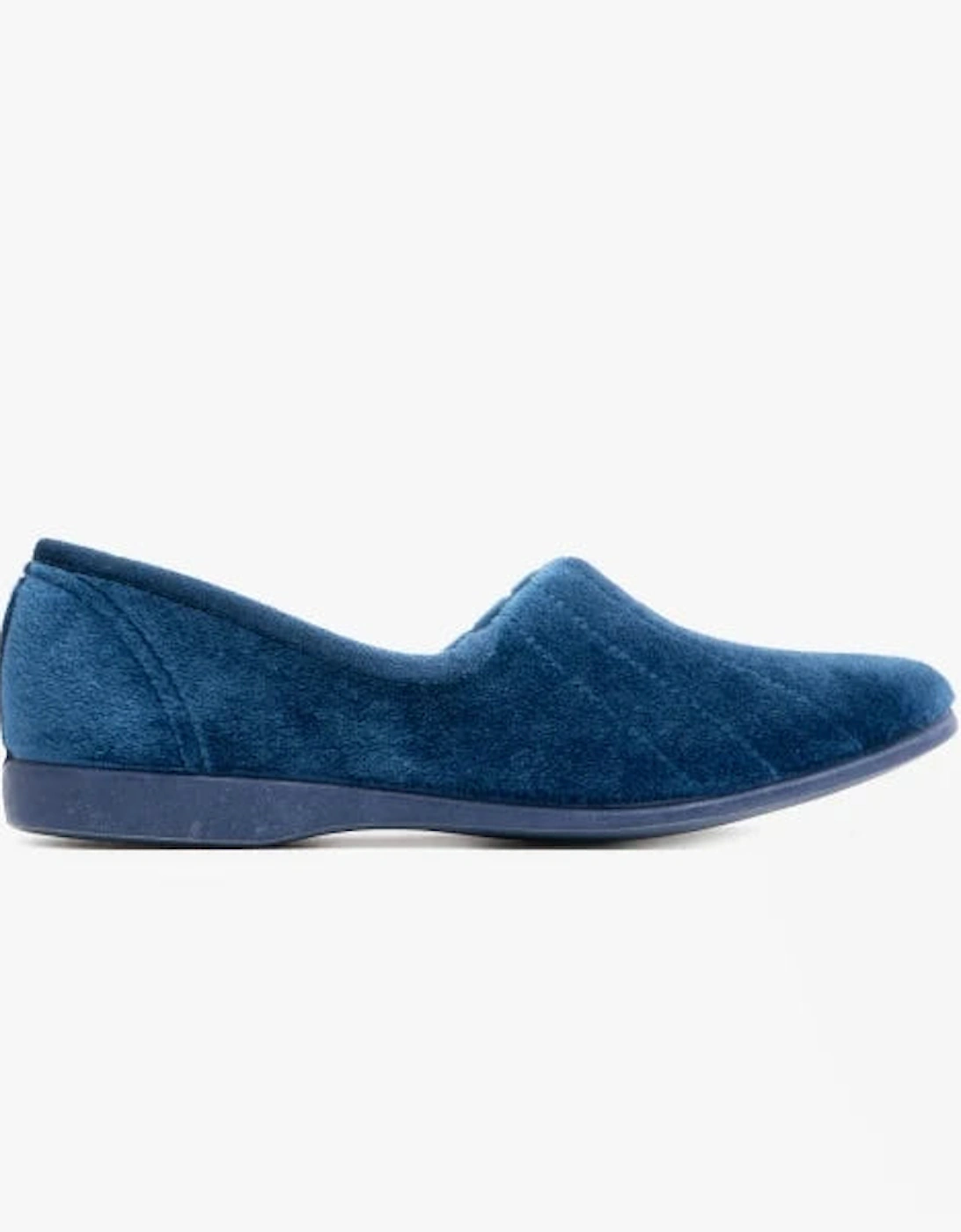 AUDREY Slip On Womens Slippers Blueberry, 3 of 2