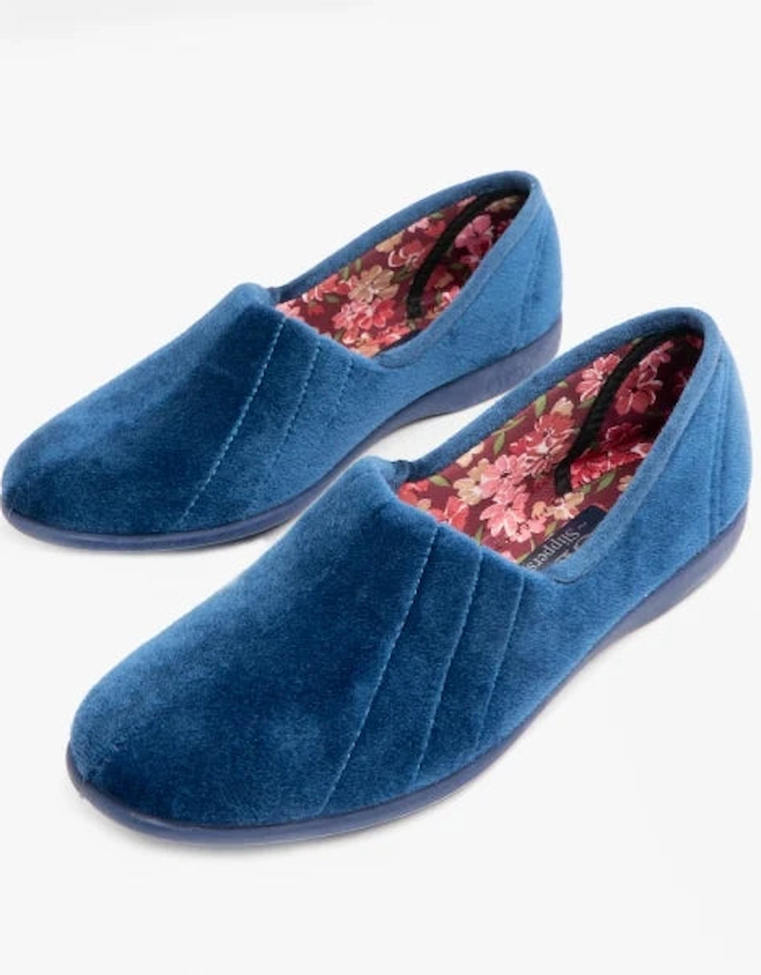 AUDREY Slip On Womens Slippers Blueberry