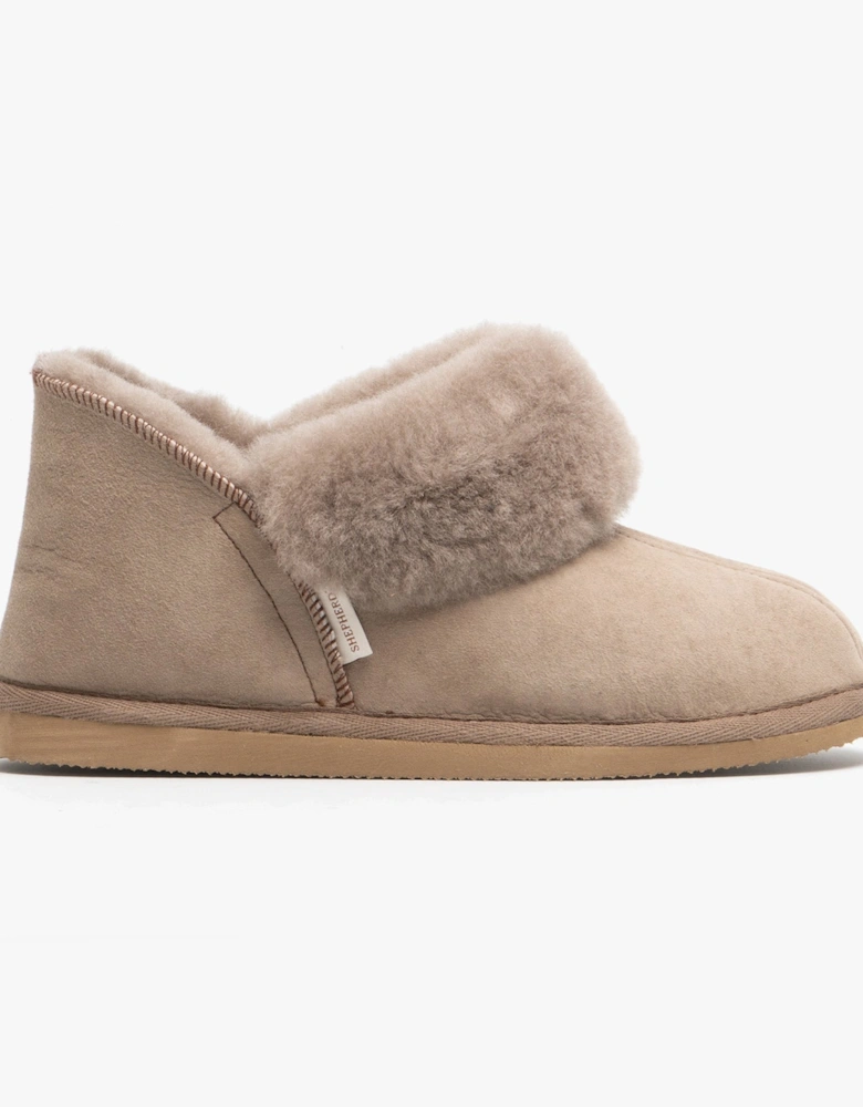 KARIN Womens Sheepskin Slipper Boots Stone