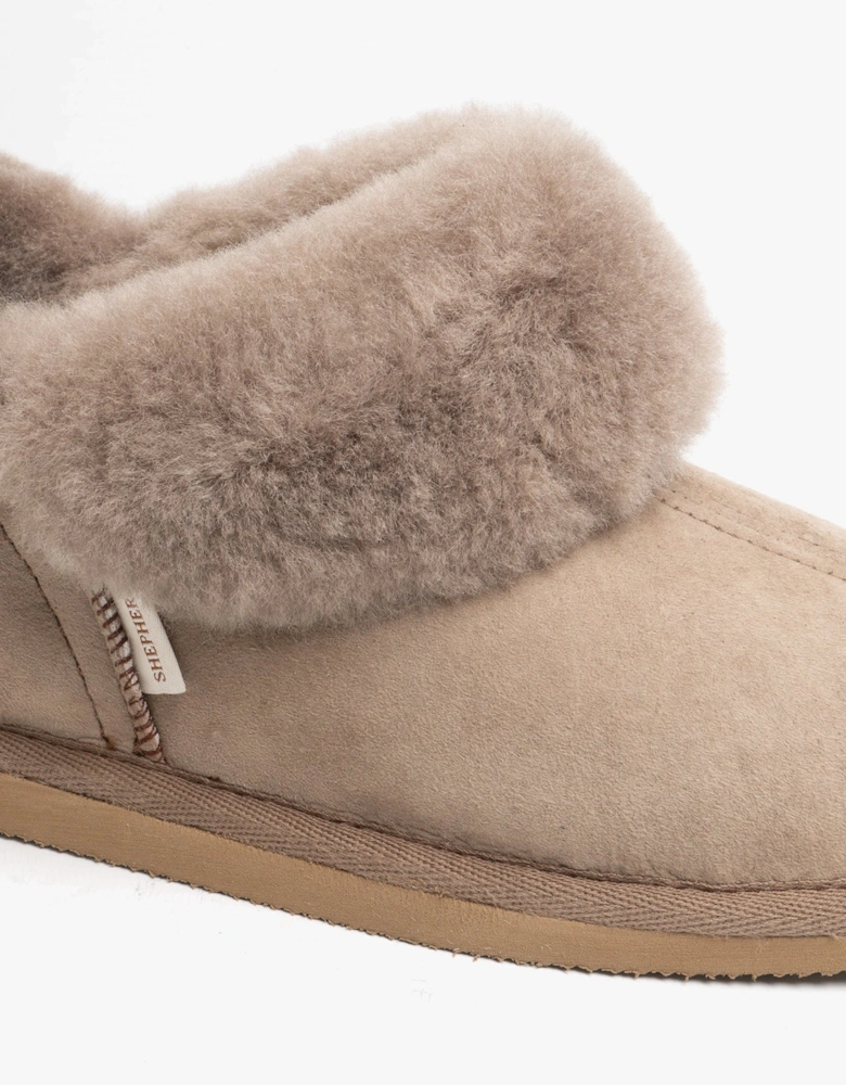 KARIN Womens Sheepskin Slipper Boots Stone