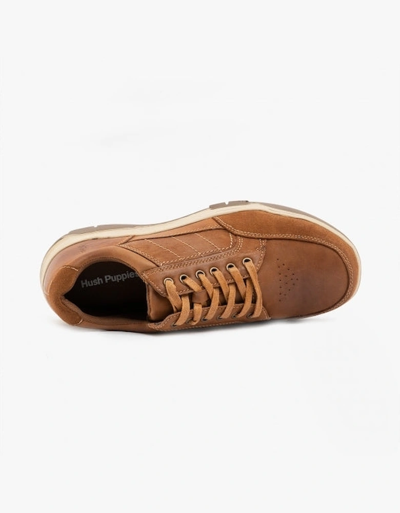 FINLEY Mens Leather Casual Shoes Tan