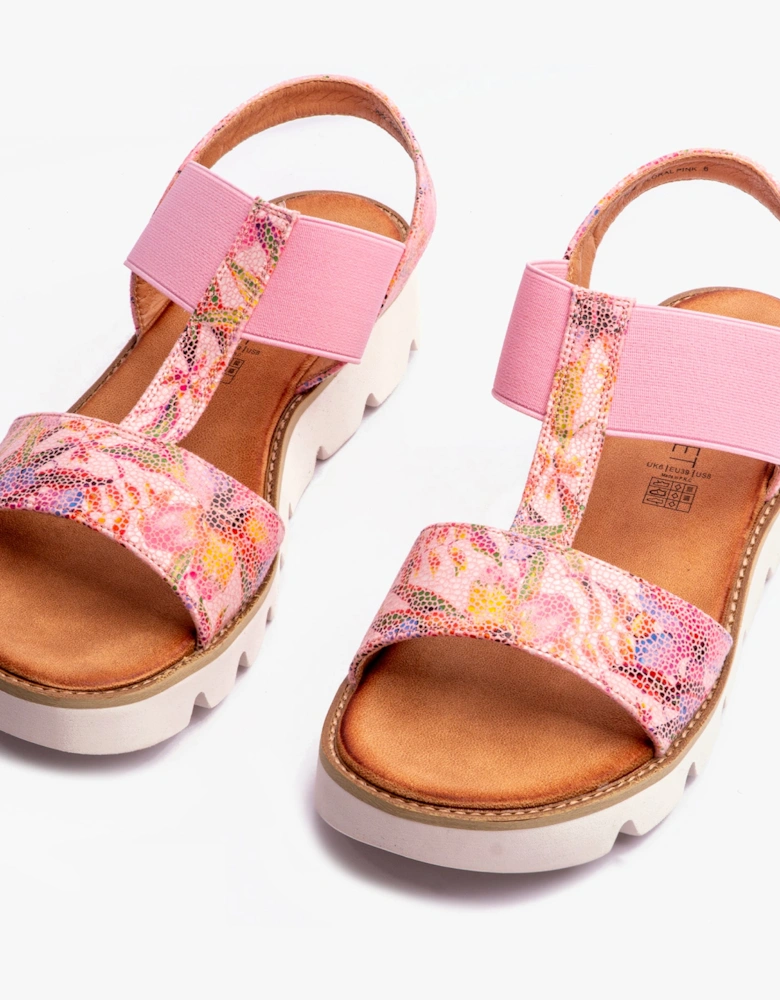 RITZ Womens Sandals Floral Pink