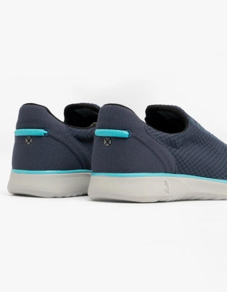 GOOD Mens Recycled Slip-On Trainers Blue