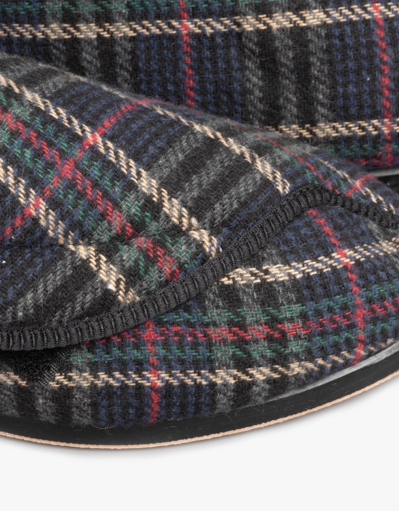 WILLIAM Mens Boot Slippers Check