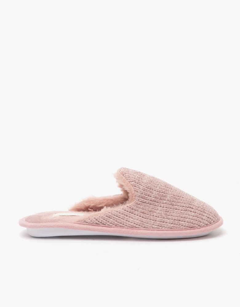 SPARKLE TESTER Womens Full Slipper Old Pink