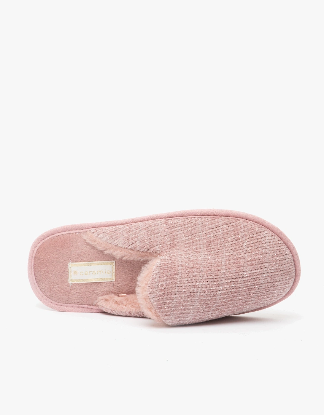 SPARKLE TESTER Womens Full Slipper Old Pink