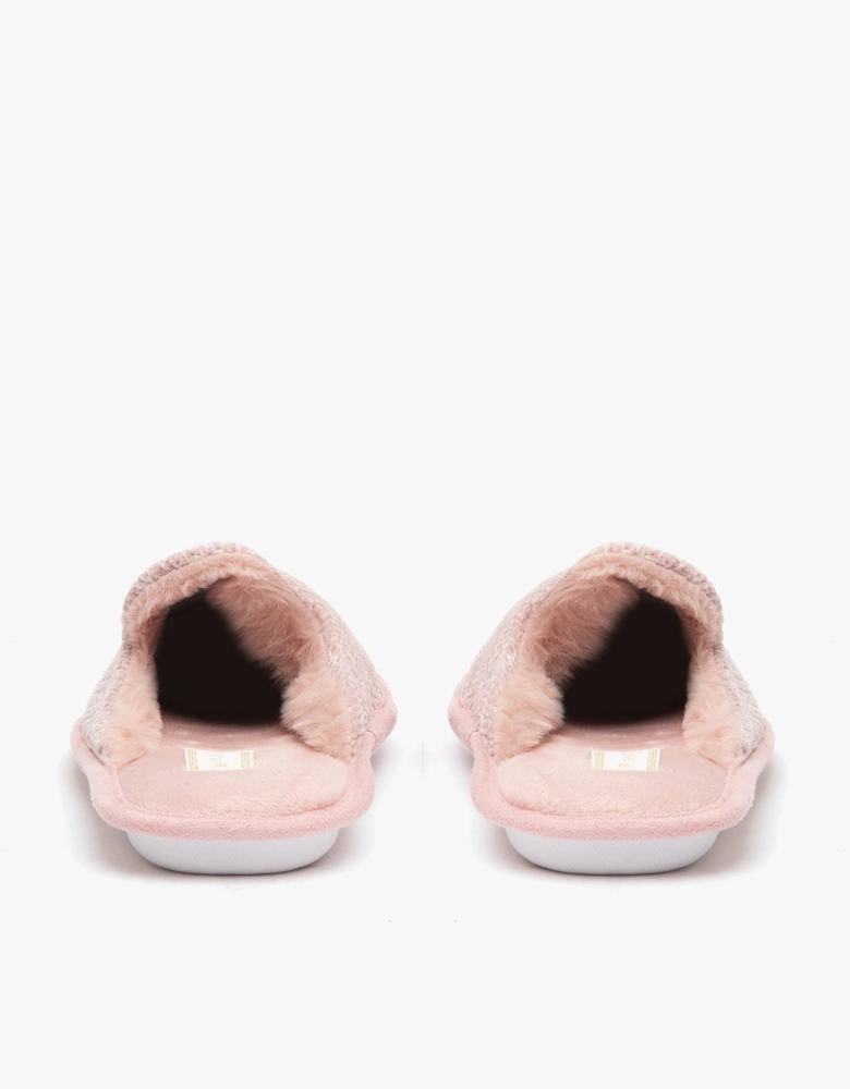 SPARKLE TESTER Womens Full Slipper Old Pink