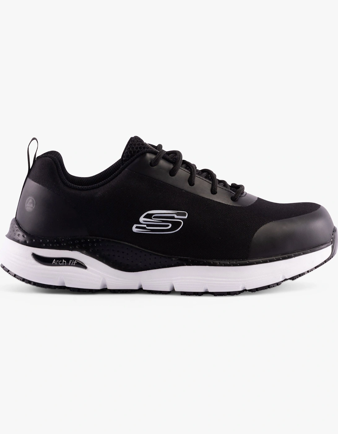 200086EC/BKW ARCH FIT SR - RINGSTAP Mens Safety Trainers Black/White, 7 of 6