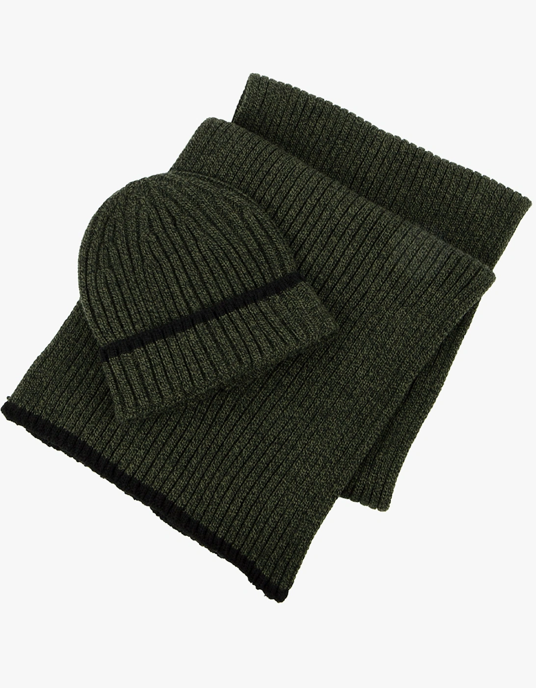 Hat & Scarf Set Mens Khaki, 6 of 5