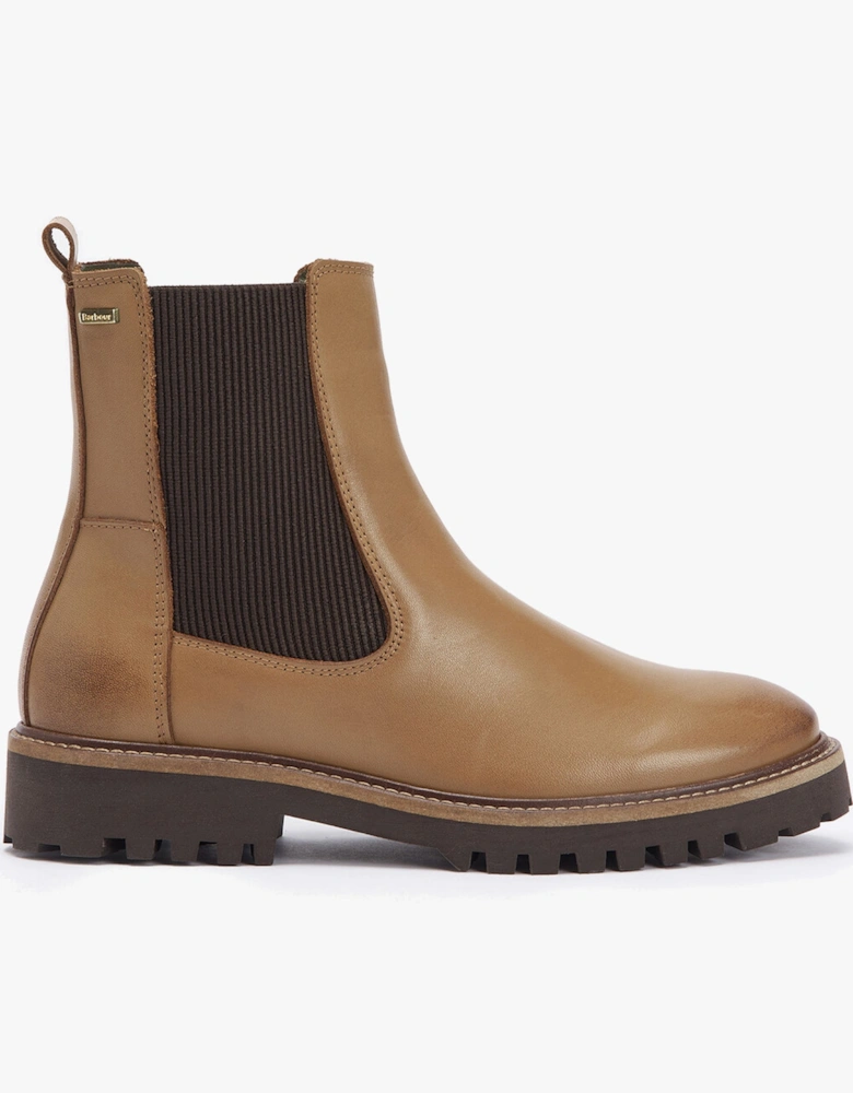 HARMBY Womens Chelsea Boots Chestnut