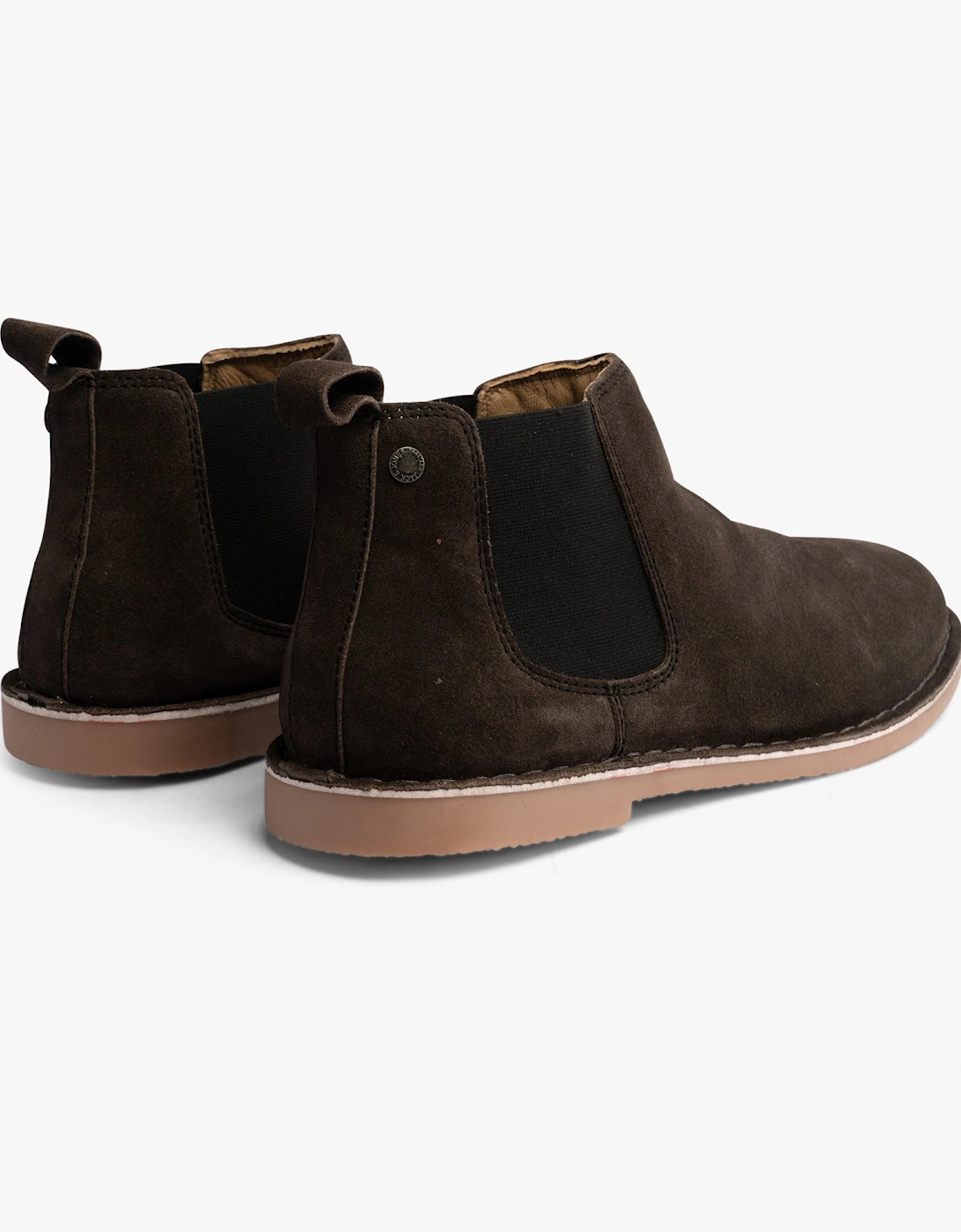 BRAVO SUEDE Mens Chelsea Boots Pirate Black