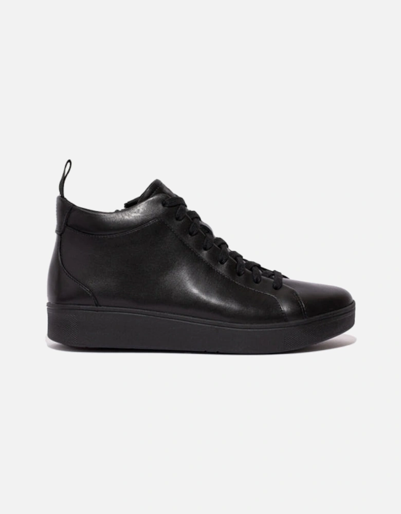 RALLY LEATHER HIGH-TOP Womens Trainers Black