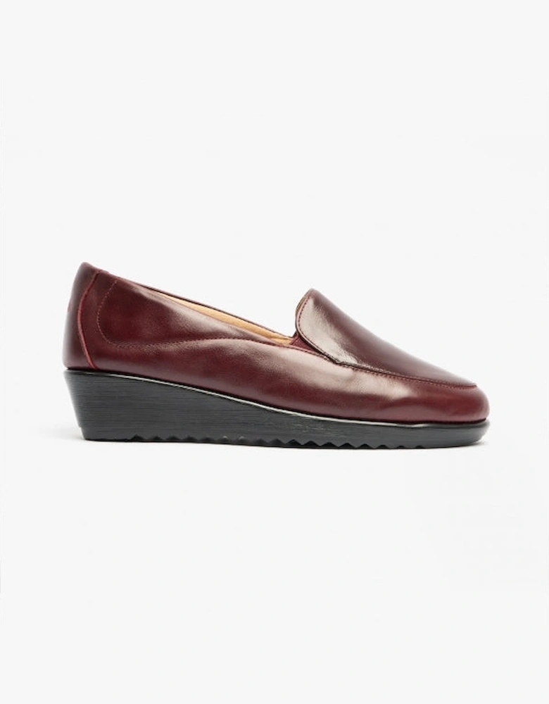 MIRANDA Womens Leather Shoes Bordeaux