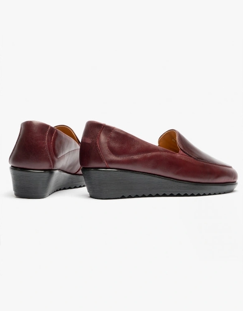 MIRANDA Womens Leather Shoes Bordeaux