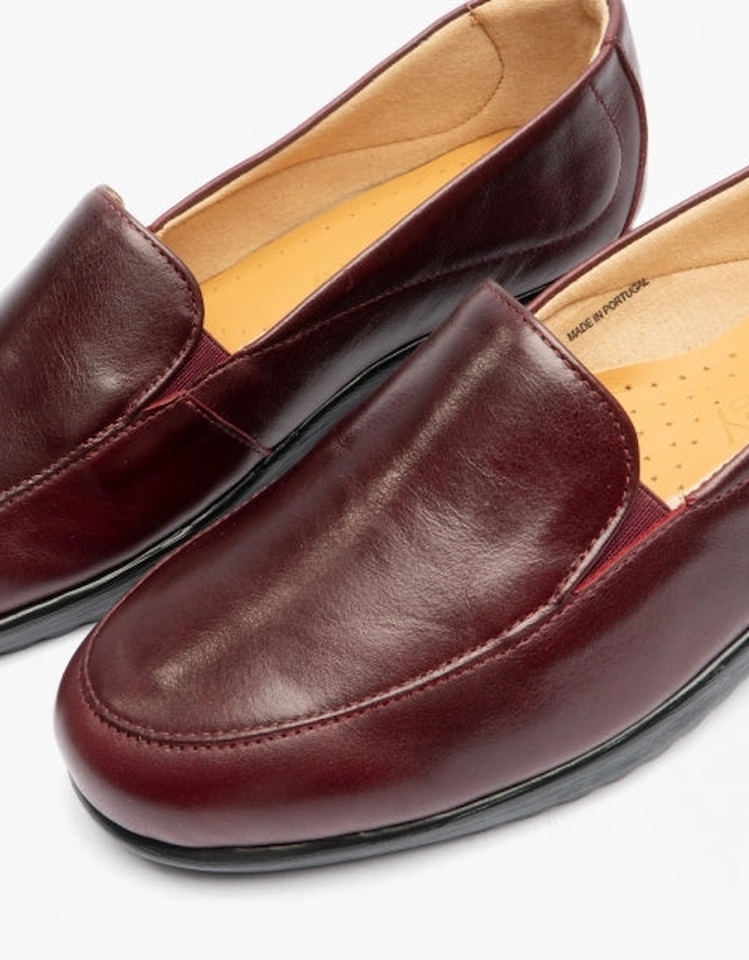 MIRANDA Womens Leather Shoes Bordeaux