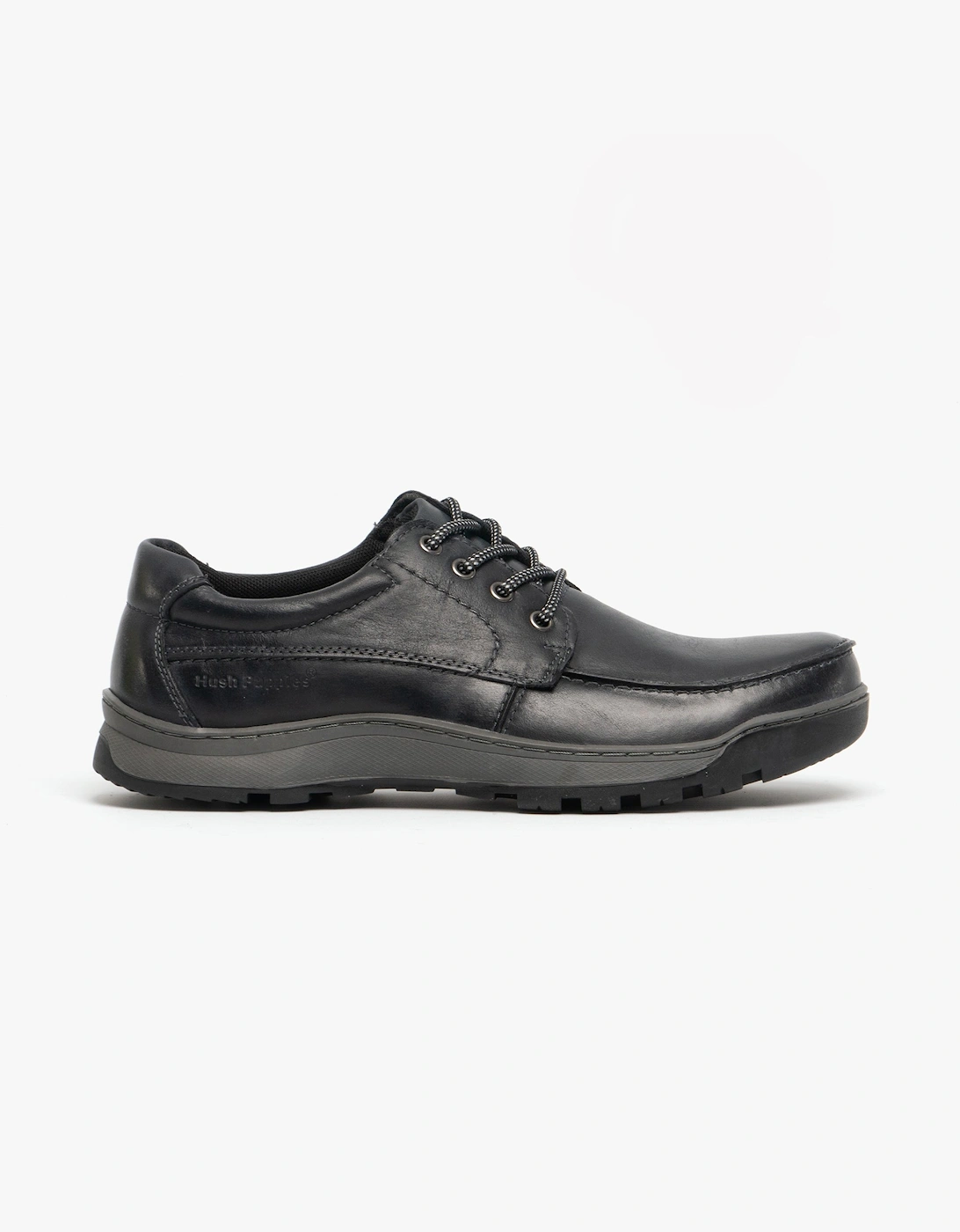 Hush Puppies Men's Black Tucker Leather Casual Shoes  12 Uk Size 12