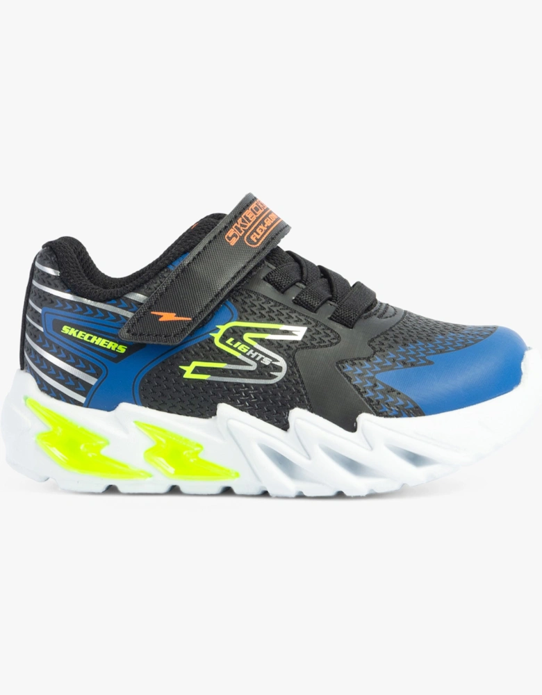 400138N/BKBL FLEX-GLOW BOLT Boys Trainers Black/Blue