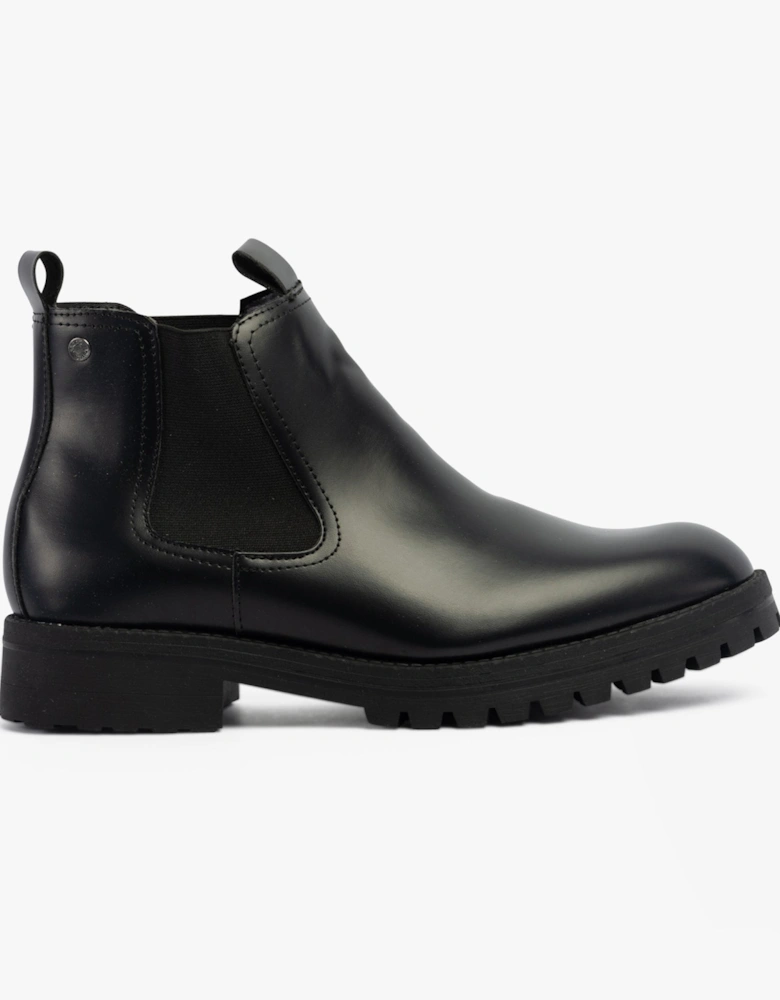 CAMDEN PU Mens Chelsea Boots Anthracite