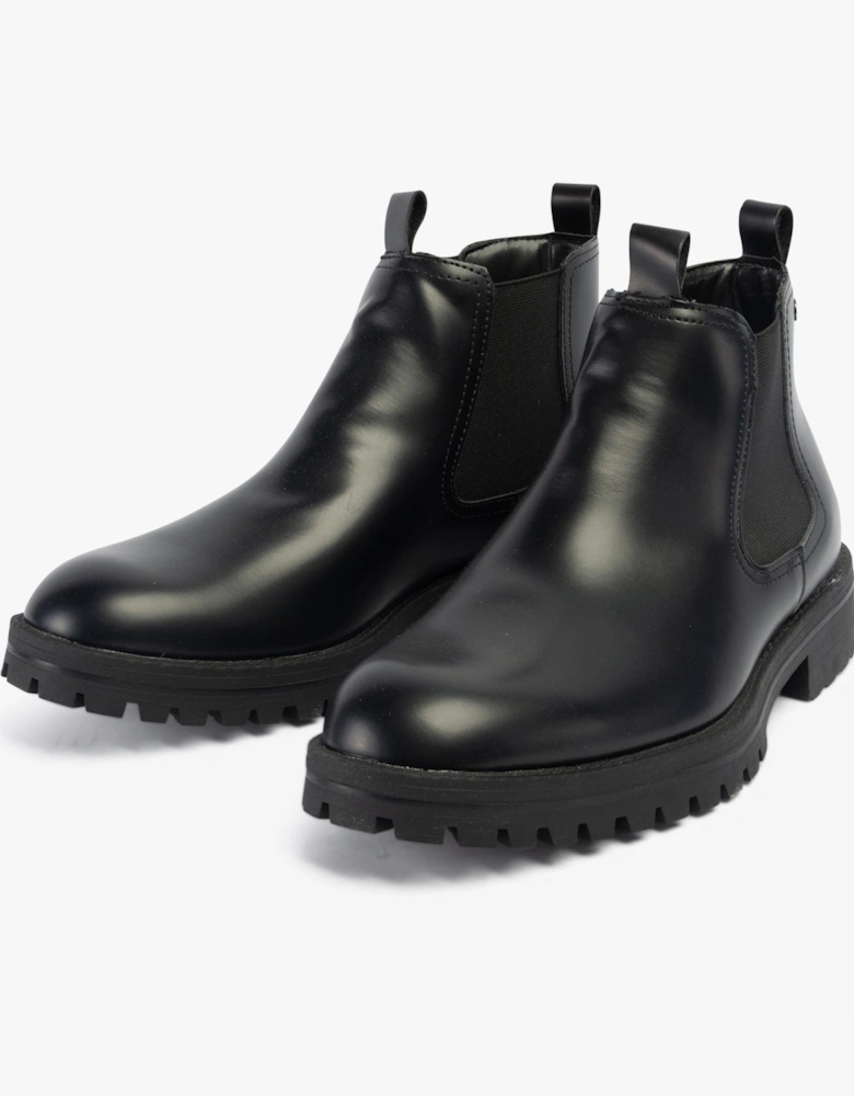 CAMDEN PU Mens Chelsea Boots Anthracite