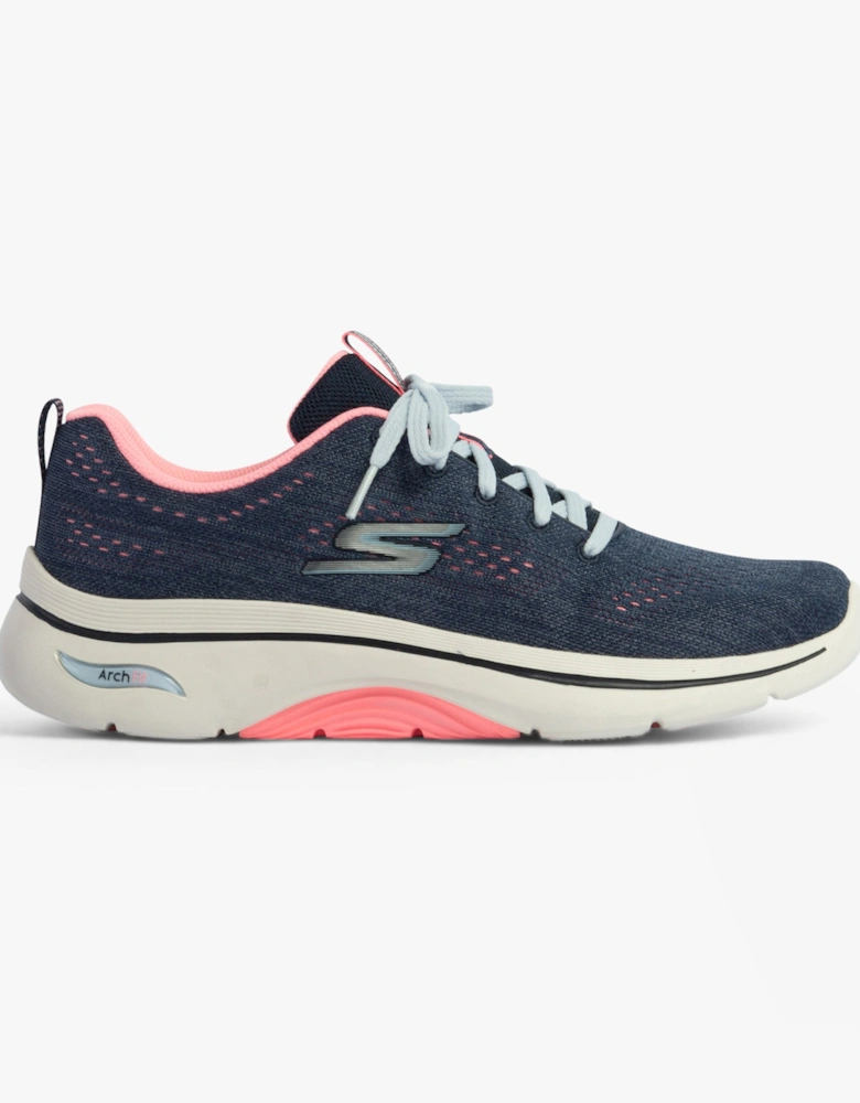 Skechers 125311/NVHP GO WALK ARCH FIT 2.0 - VIVID SUNSET Womens Trainers Navy/Hotpink