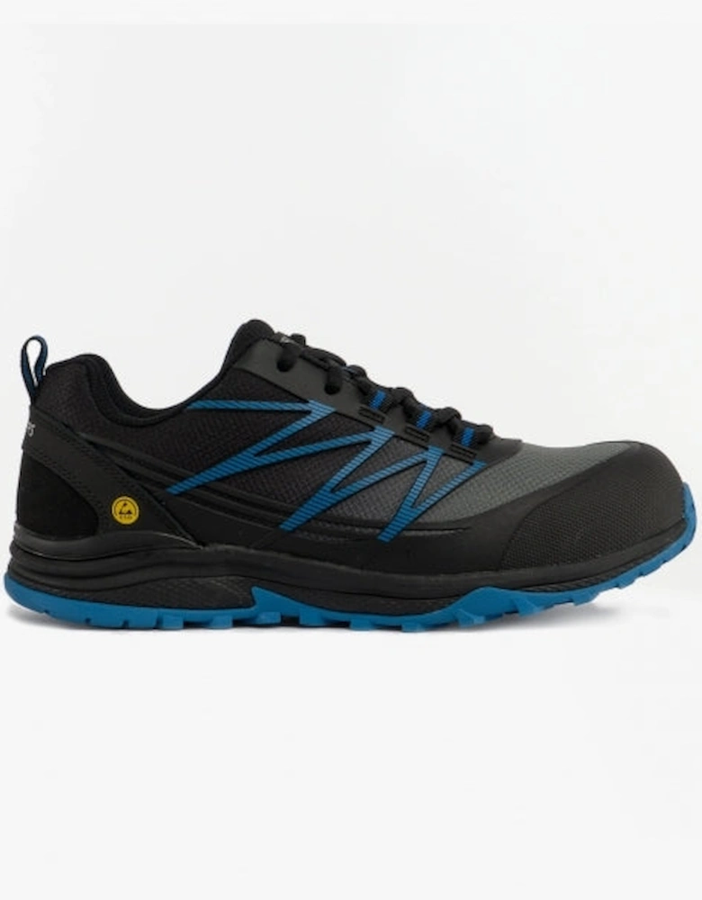 200046EC/BKBL PUXAL Mens Safety Trainers Black/Blue