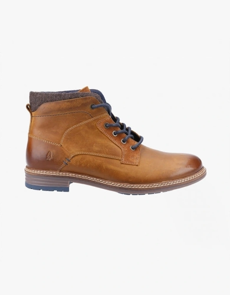 JOEL Mens Leather Boots Camel