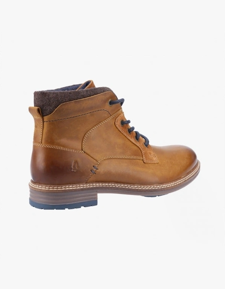 JOEL Mens Leather Boots Camel