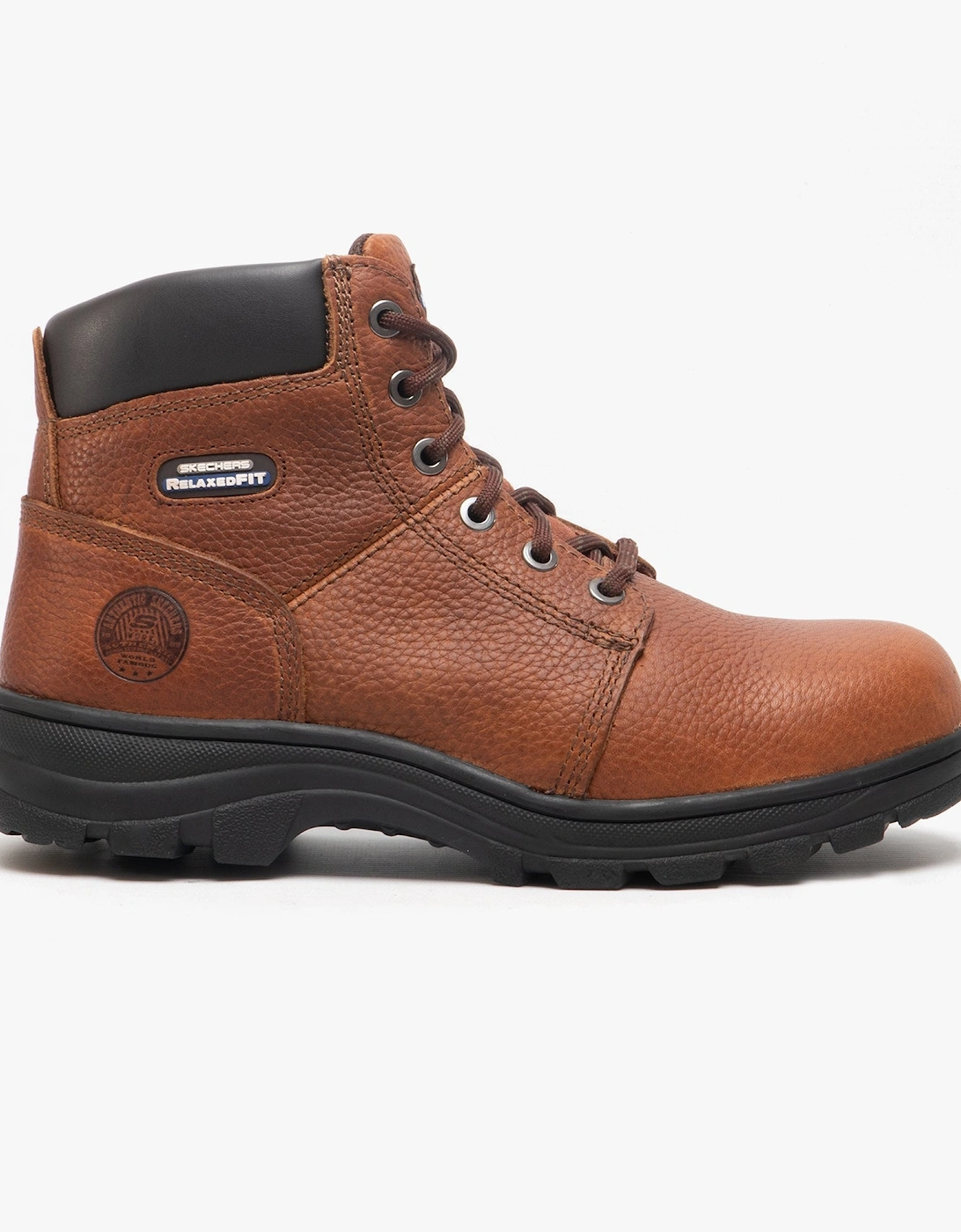Men's Skechers Work 77009EC WORKSHIRE Mens Safety Boots Brown - Size: 9.5
