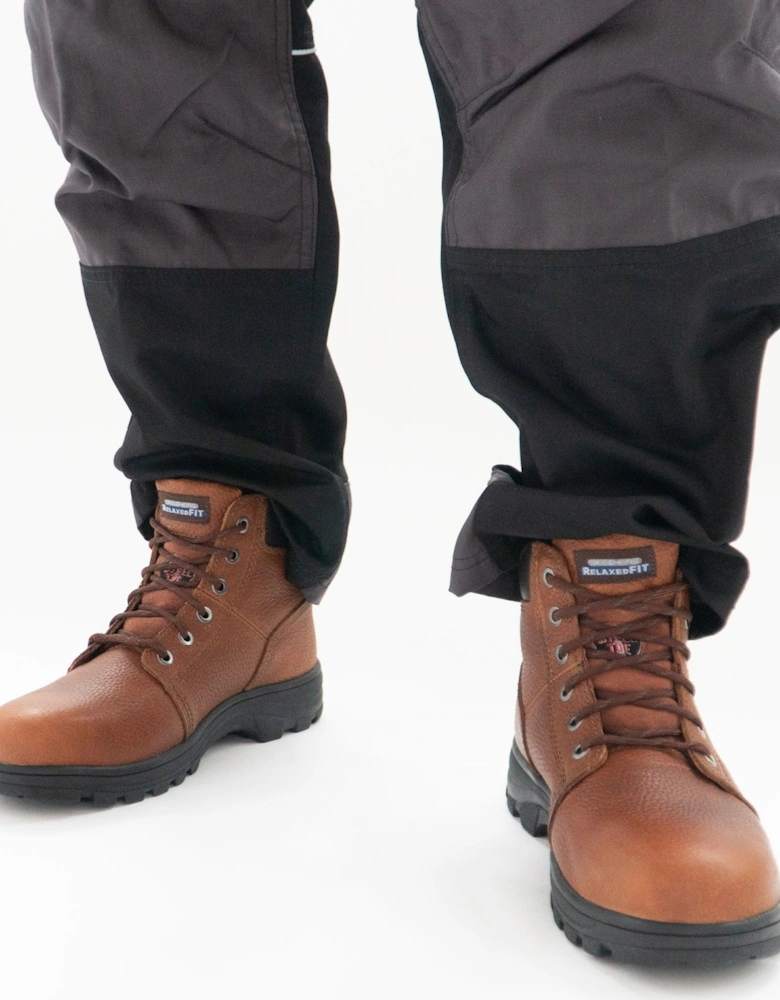 77009EC/BRN RELAXED FIT - WORKSHIRE ST Mens Leather Safety Boots Brown