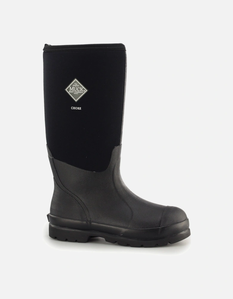 Muck Boots CHORE HI Unisex Rubber Wellington Boots Black