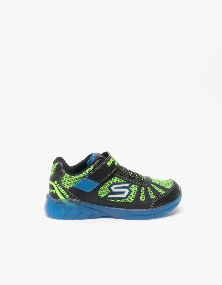 401520N/BBLM ILLUMI-BRIGHTS Boys Trainers Blue/Lime