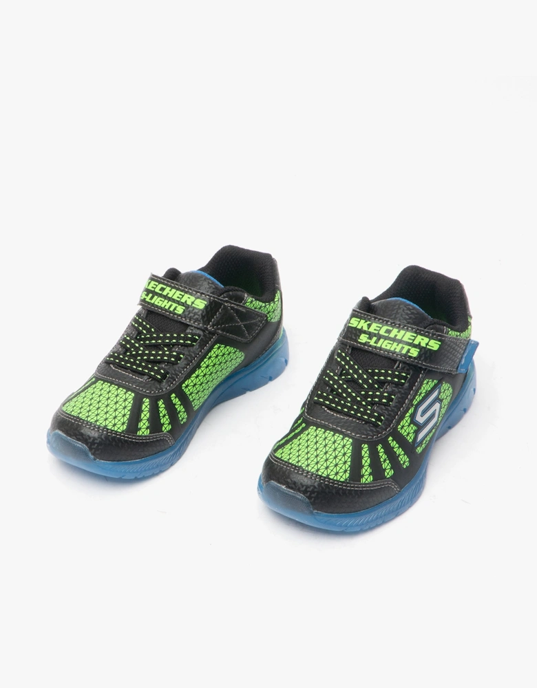 401520N/BBLM ILLUMI-BRIGHTS Boys Trainers Blue/Lime