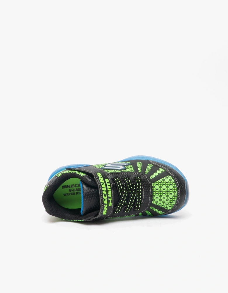 401520N/BBLM ILLUMI-BRIGHTS Boys Trainers Blue/Lime